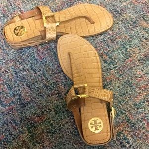 TORY BURCH tan sandals